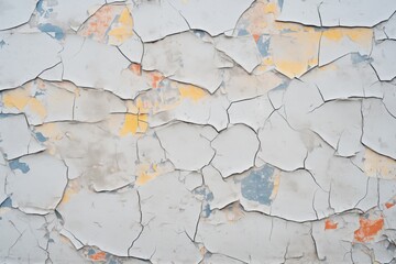 gray cracked paint texture on concrete
