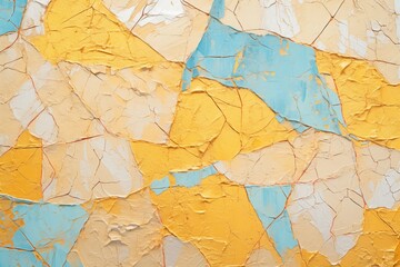muted gold cracked paint on textured canvas