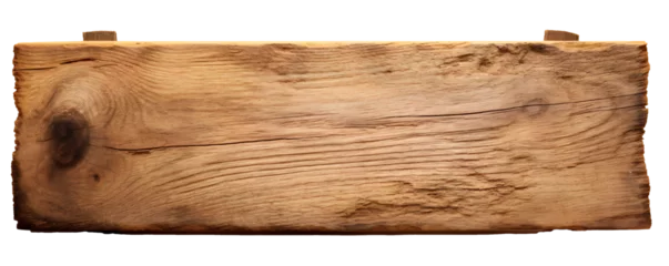Möbelaufkleber Piece of wood empty sign with transparent background Generative AI © LayerAce.com