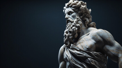 Almighty Olympic god Zeus Jupiter. The king of gods - obrazy, fototapety, plakaty