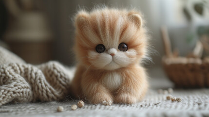 Fototapeta premium Cute cat doll