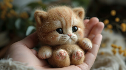 Fototapeta premium Cute cat doll
