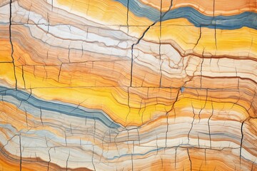 Obraz premium weathered sandstone layers, natural striation