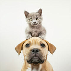 friendship puppy and kitten