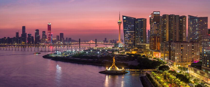 Macau Cityscape at Night