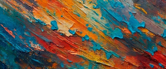 Abstract background painting in bright colorful tones in the form of wallpaper, patterns, art...