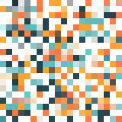 Pixel vector pattern, squares, shapes