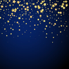 Magic stars vector overlay.  Gold stars scattered