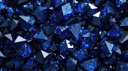 Seamless blue Sapphire background with a radiant shine, showcasing a captivating texture