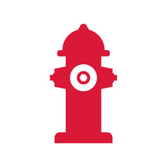 Naklejka premium Fire hydrant icon. Firefighter illustration sign. Fire symbol or logo.
