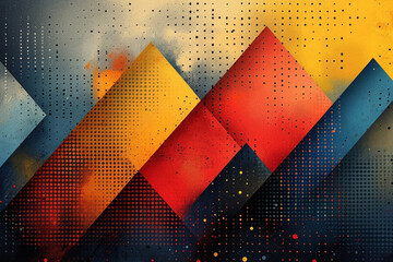 Geometrischer Desktop Hintergrund (Durch AI generiert)