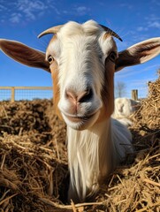 Countryside Charm: Goat Hay, Farm, and Animal Feed for a Rustic Country Experience