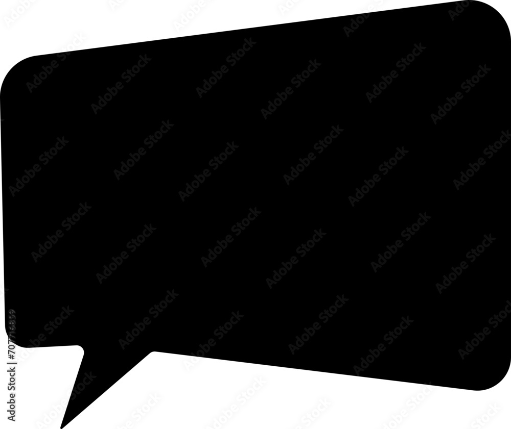 Poster talk bubble speech icon. black fill bubble vector illustration design element. chat on filled symbol