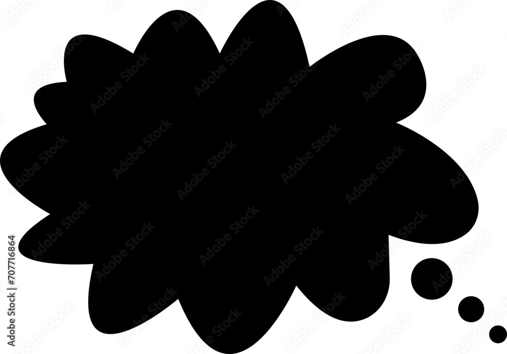 Poster talk bubble speech icon. black fill bubble vector illustration design element. chat on filled symbol