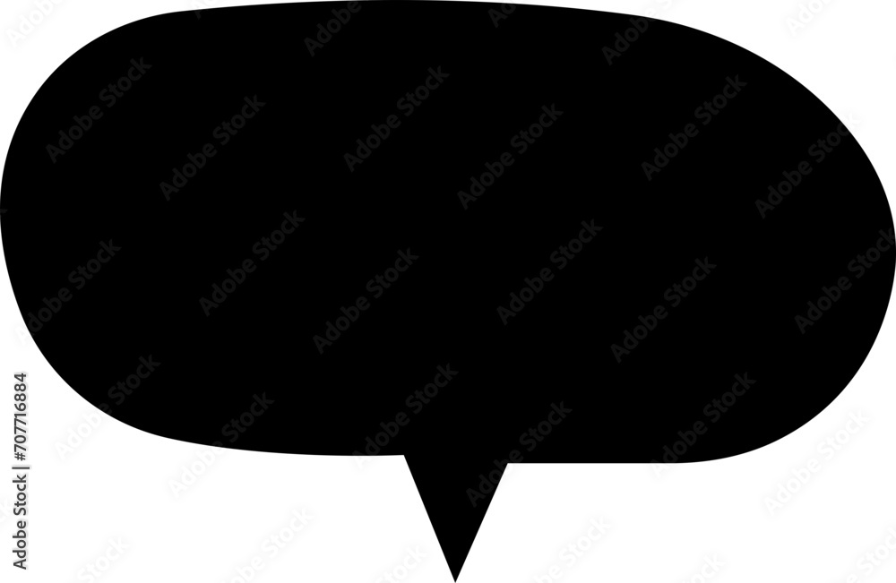 Poster talk bubble speech icon. black fill bubble vector illustration design element. chat on filled symbol