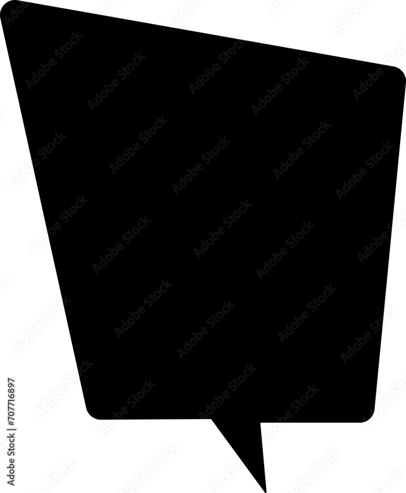 Poster talk bubble speech icon. black fill bubble vector illustration design element. chat on filled symbol