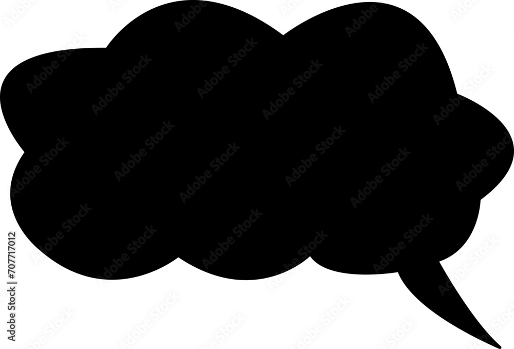 Poster talk bubble speech icon. black fill bubble vector illustration design element. chat on filled symbol