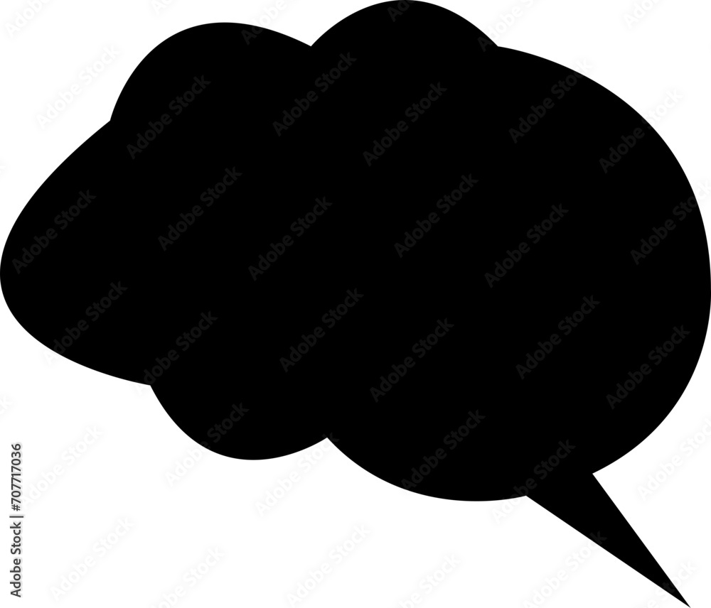 Poster talk bubble speech icon. black fill bubble vector illustration design element. chat on filled symbol