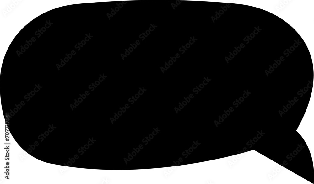 Aufkleber talk bubble speech icon. black fill bubble vector illustration design element. chat on filled symbol
