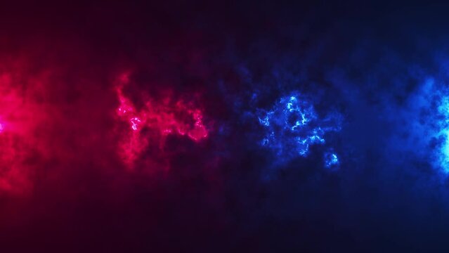 Smoke on a black background. Bright colorful neon smoke, pink and blue. abstract background. smoke texture or pattern..