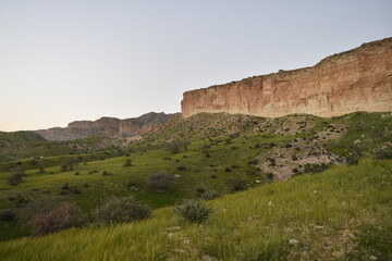 Rocky sea near the sky in Oman coastline sea ocean, rock and sea shore