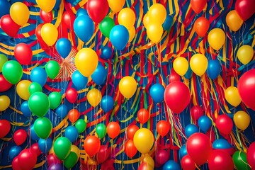 Fototapeta na wymiar colorful balloons in the sky