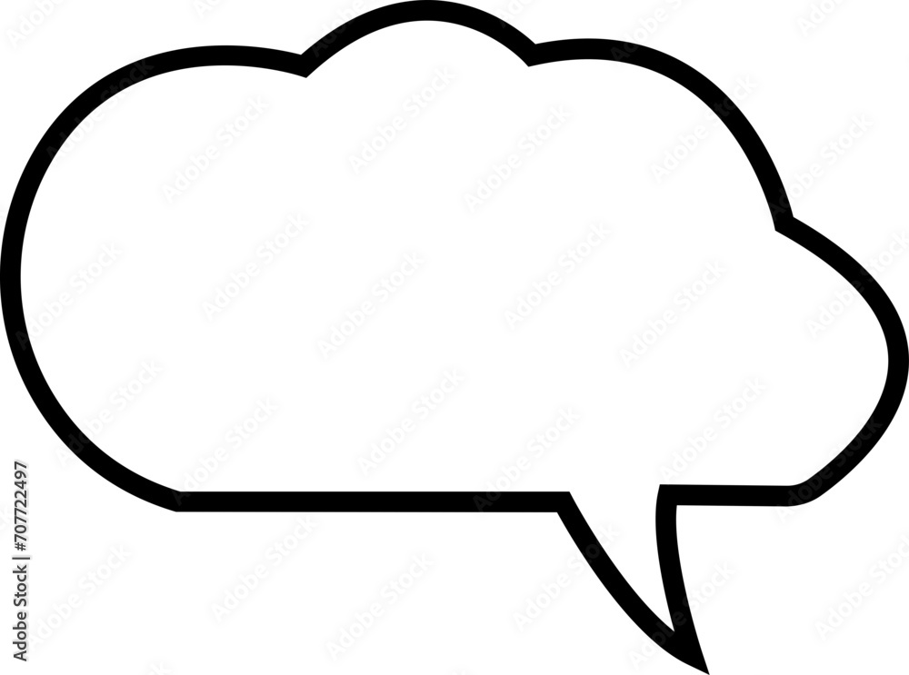 Poster talk bubble speech icon. blank empty bubble vector illustration design element. chat on line symbol 