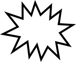 Talk bubble speech icon. Blank empty bubble vector illustration design element. Chat on line symbol template editable stock. Dialogue balloon sticker silhouette isolated on transparent background.