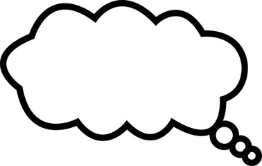 Talk bubble speech icon. Blank empty bubble vector illustration design element. Chat on line symbol template editable stock. Dialogue balloon sticker silhouette isolated on transparent background.