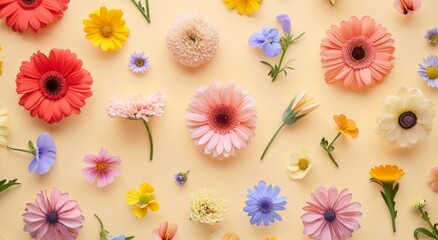 Fototapeta premium flower is set on a pink background.