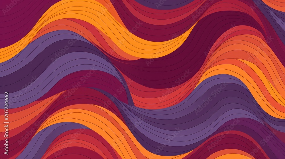 Poster abstract colorful background with waves