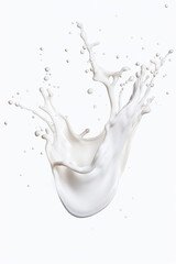 Pure Delight: Isolated Milk and Paint Splashes for Creative Design