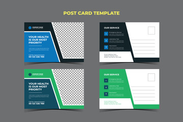 Medical Post card Template Design