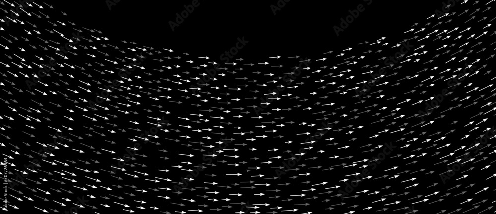 Leinwandbilder abstract background with arrows as direction of big data flow.