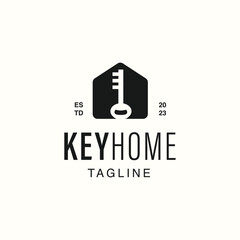 Key Home Logo Design Template Vector Illustration