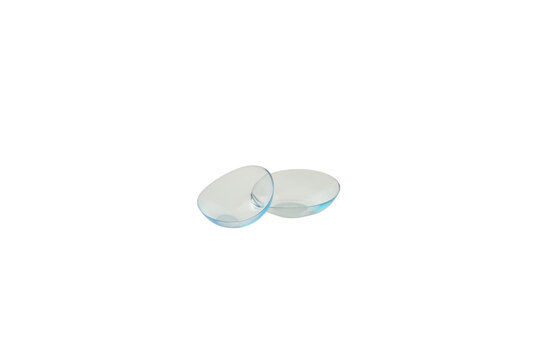 PNG,Transparent contact lenses for eyes, isolated on white background