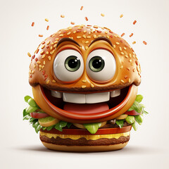 Lustiger Cartoon xxx isoliert auf wei&szlig;em Hintergrund (Durch AI generiert)