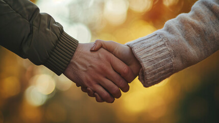 A close-up of intertwined hands symbolizing love and unity. - obrazy, fototapety, plakaty