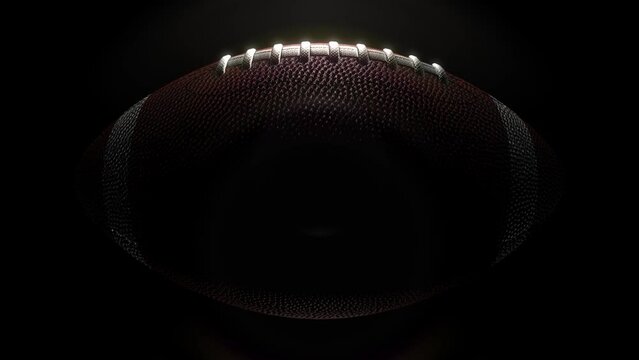 Football Graphic in epic lighting on Black