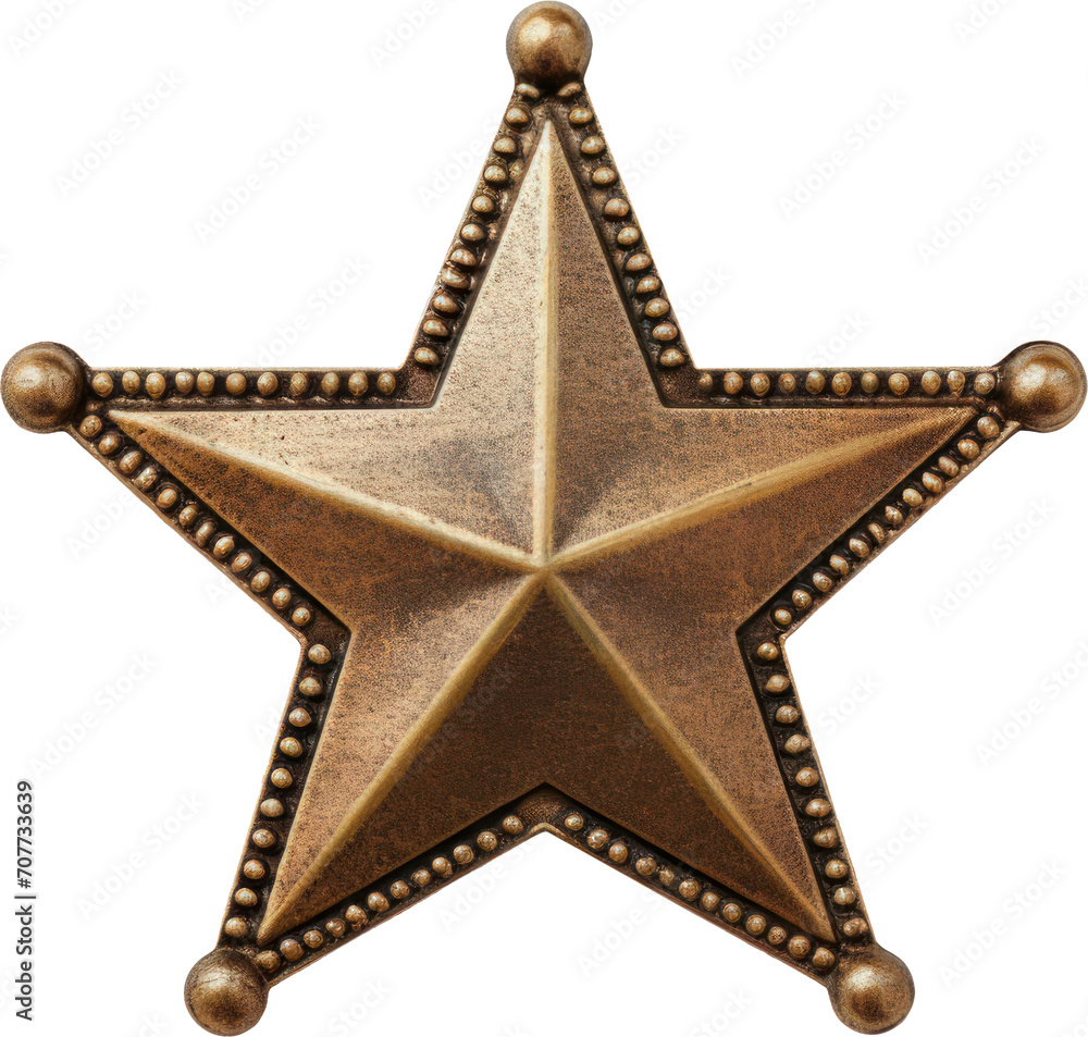Wall mural sheriff star badge transparent background png clipart