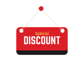 Special Discount tag, symbol illustration