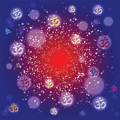 Sun Sunburst Pattern. Sunny abstract background. Sunbeam ray pattern sunburst background. Bright yellow, blue, red, orange, green color explosive background.