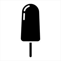 Ice cream vector icon. Waffle cone illustration sign. Ice lolly symbol. Frozen juice logo.