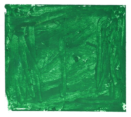 green oil pastel ink texture on white paper texture background