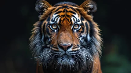 Zelfklevend Fotobehang Portrait of a Siberian tiger (Panthera tigris altaica) © AS Photo Family