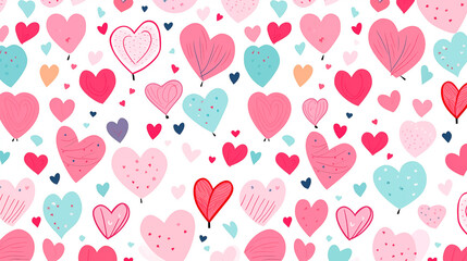 Colorful love pattern. Love background