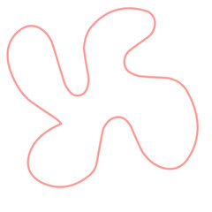 freehand draw on a white background