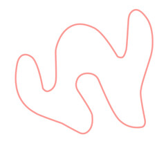 freehand draw on a white background