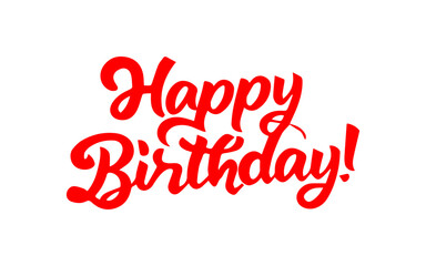Happy Birthday lettering creative vector art