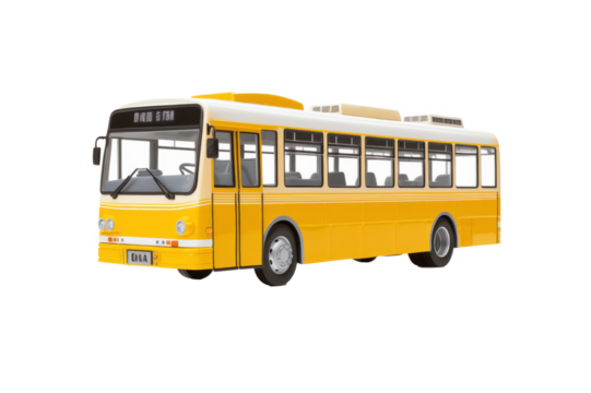 Modern yellow bus 